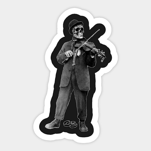 The Violinist Sticker by thechristianbernal